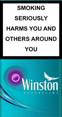 Winston Superslims Expand Purple Cigarettes pack