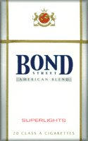 Bond Street Silver (Super Lights) Cigarettes pack