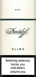 Davidoff Slim One 100`s Cigarettes pack