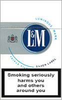 L&M Super Lights (Silver Label) Cigarettes pack