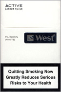 West Fusion White Cigarettes pack